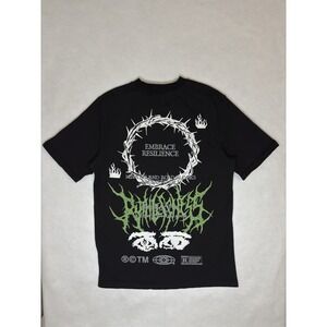 Tenaciti Studios Y2K Streetwear Graphic Tee - Cyber Grunge Black M